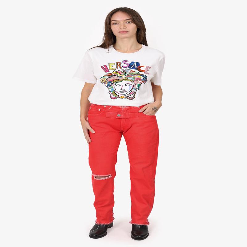1017 ALYX 9sm Red Distressed Jeans Size 24