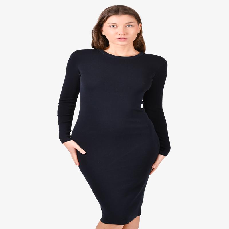 A.L.C Black Knit Crewneck Dress Size XS