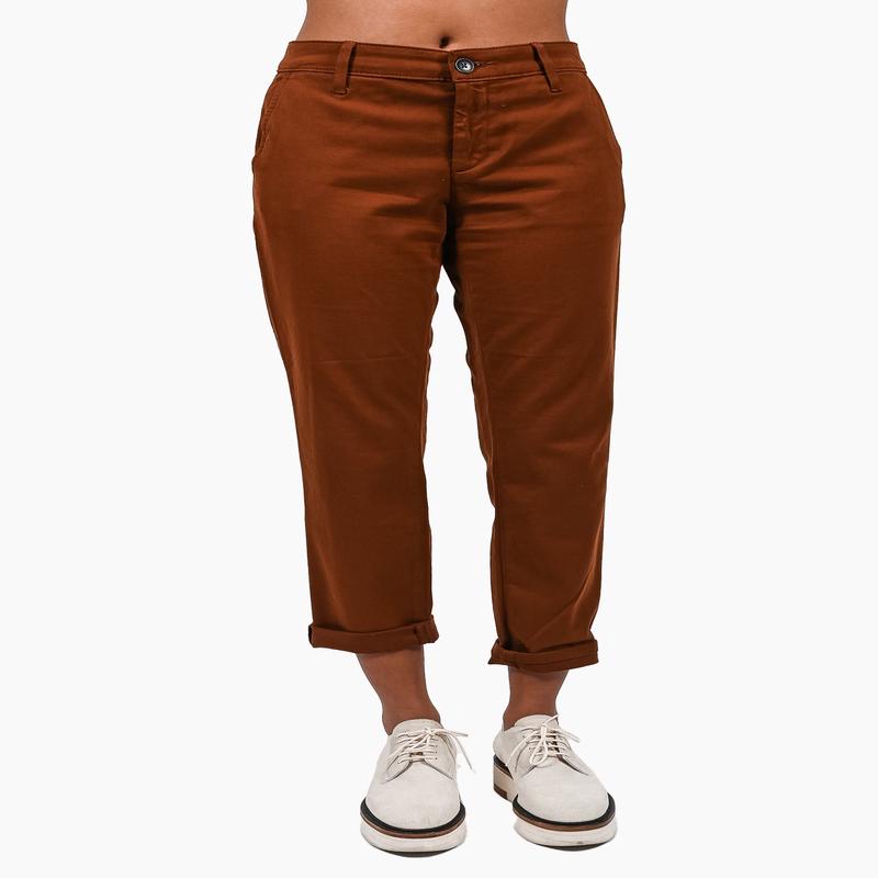 AG Brown Cotton Blend \'Caden\' Tailored Trousers Size 25