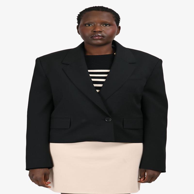 Agolde x Shorditch Ski Club Black Double Breasted Blazer Size M