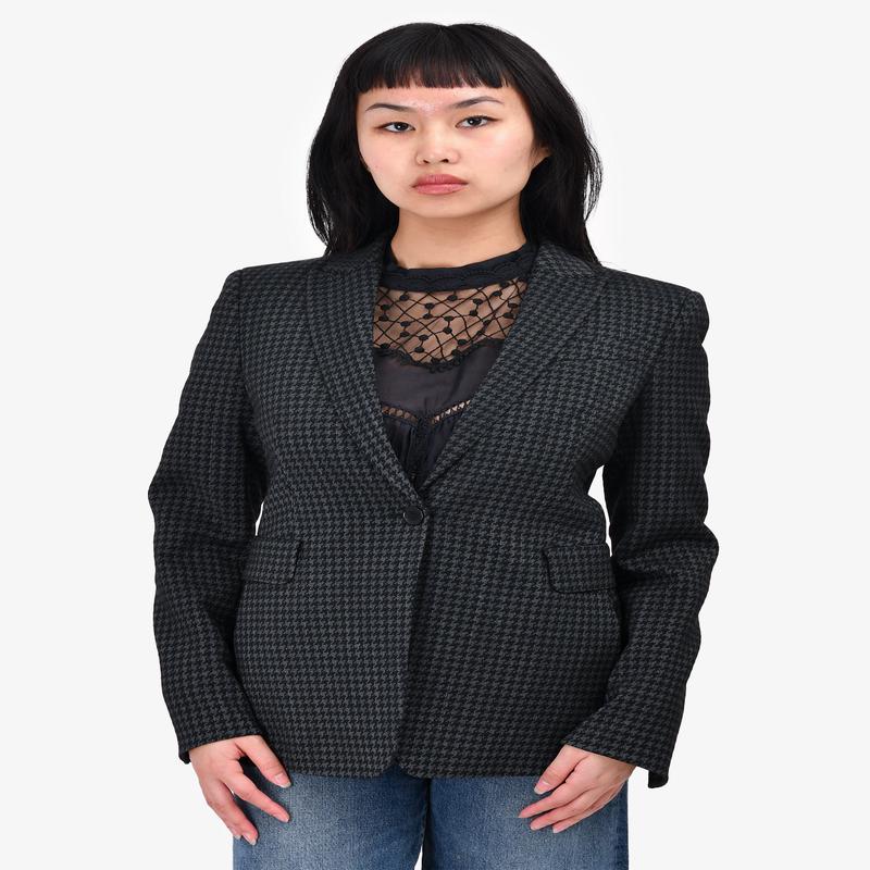 Akris Grey Houndstooth Blazer Size 4