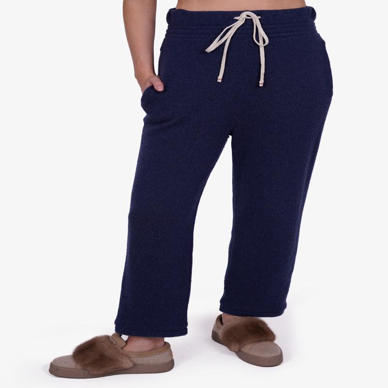 Le Tien Blue Cashemere Pants Size XS