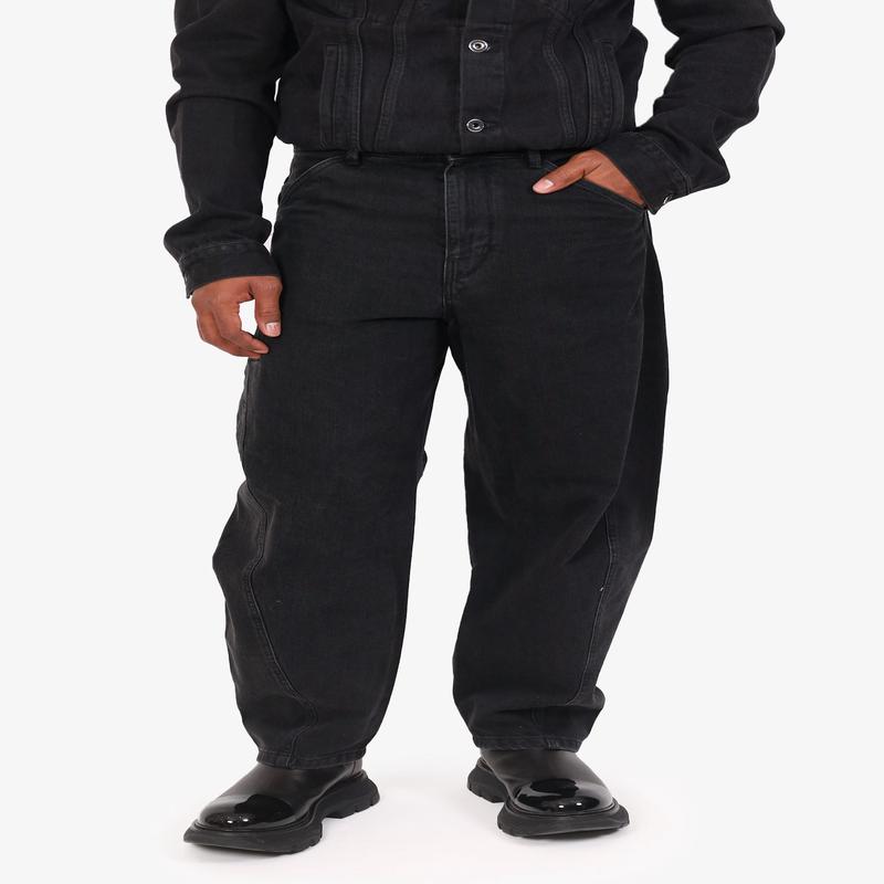 Lemaire Black Denim Wide Leg Jeans Size 48 Mens