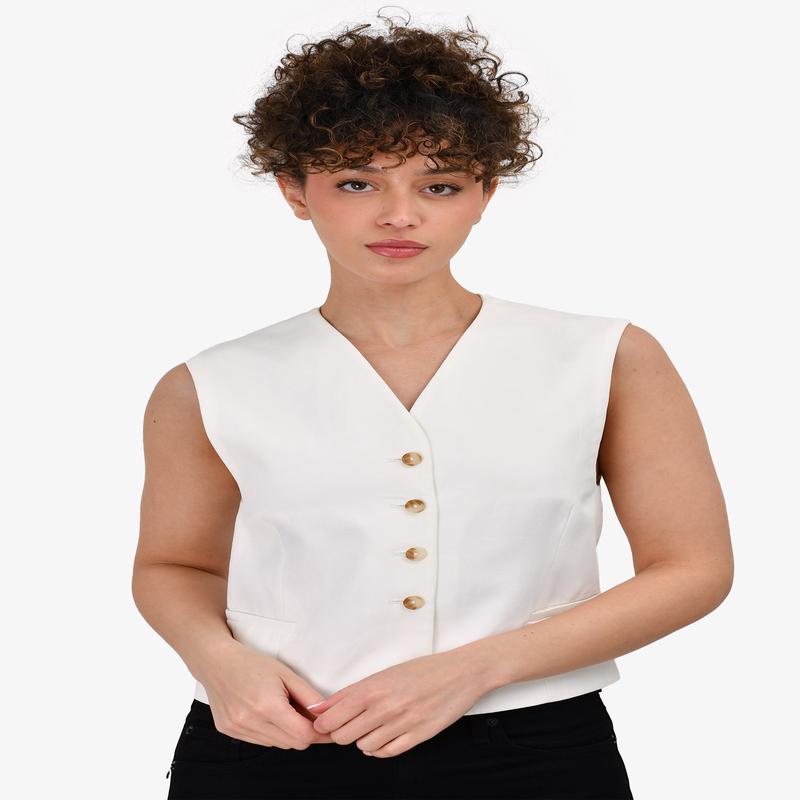 Lou Lou Studio White Vest Size XS